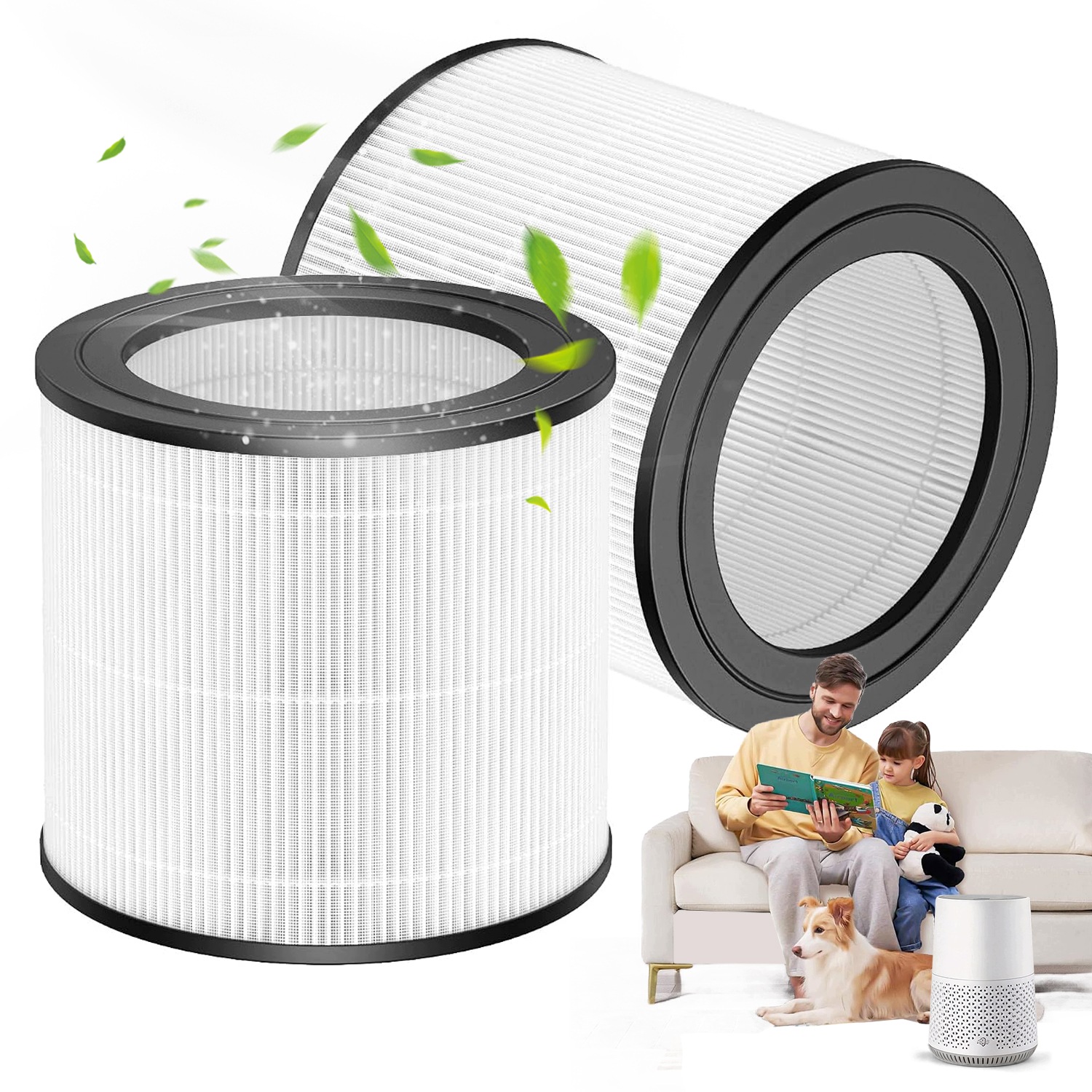 2ks Náhradní filtr pro čističku vzduchu FY0611/30 AC0650/10 AC0651/10