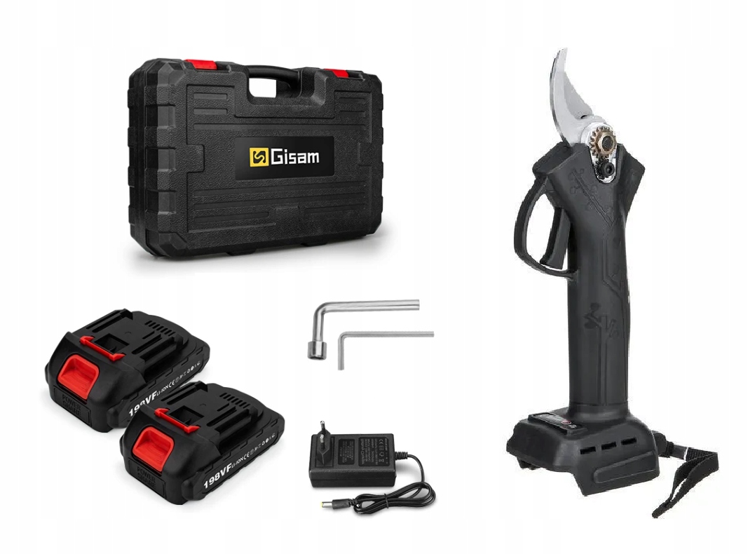 Akumulátorové elektrické zahradnické nůžky, prořezávač větví, nůžky na větve, 30mm