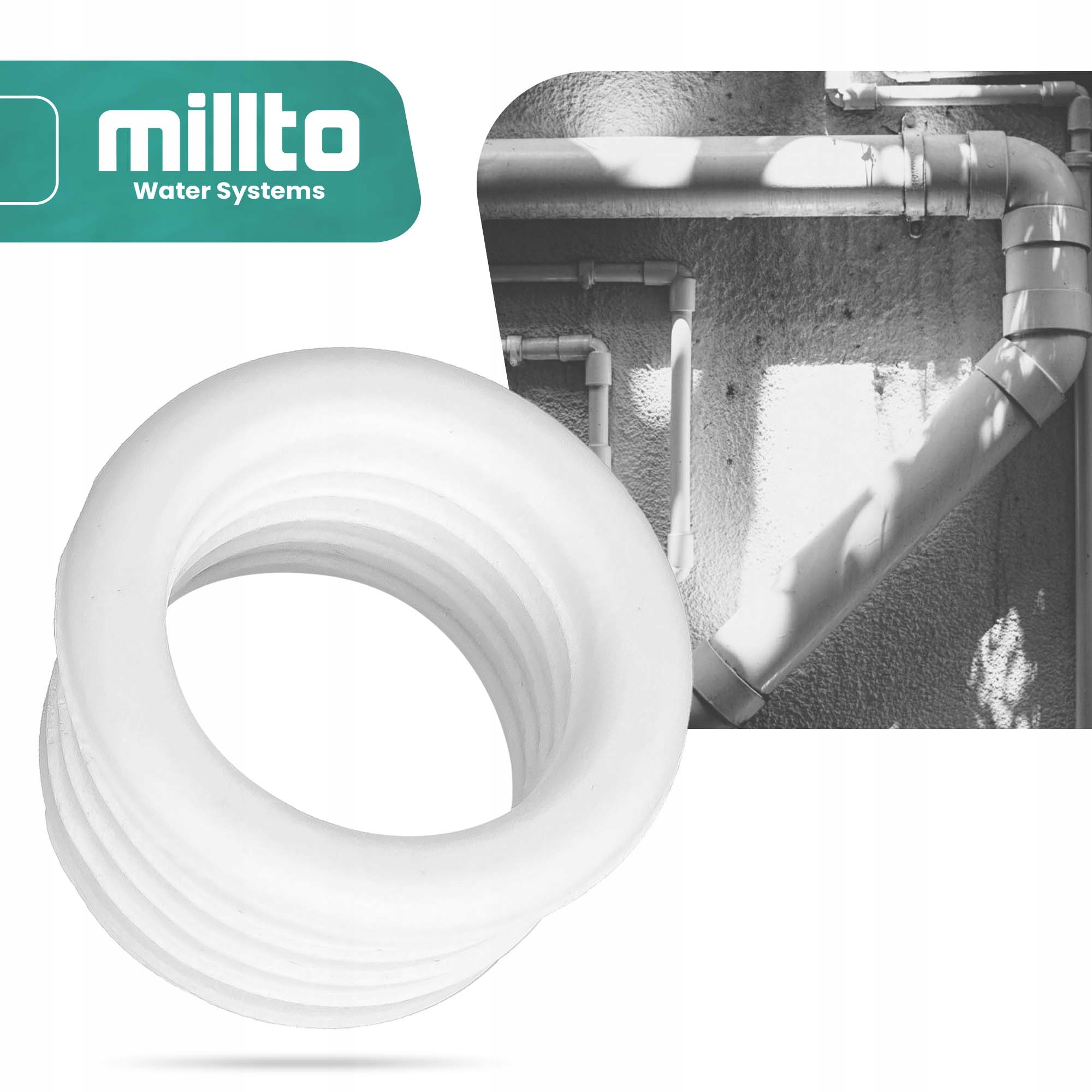 Redukcja GUMOWA 40x32 mm PRALKI ZMYWARKI Rur Odpływu Instalacji Elastyczna Waga produktu z opakowaniem jednostkowym 0.03 kg