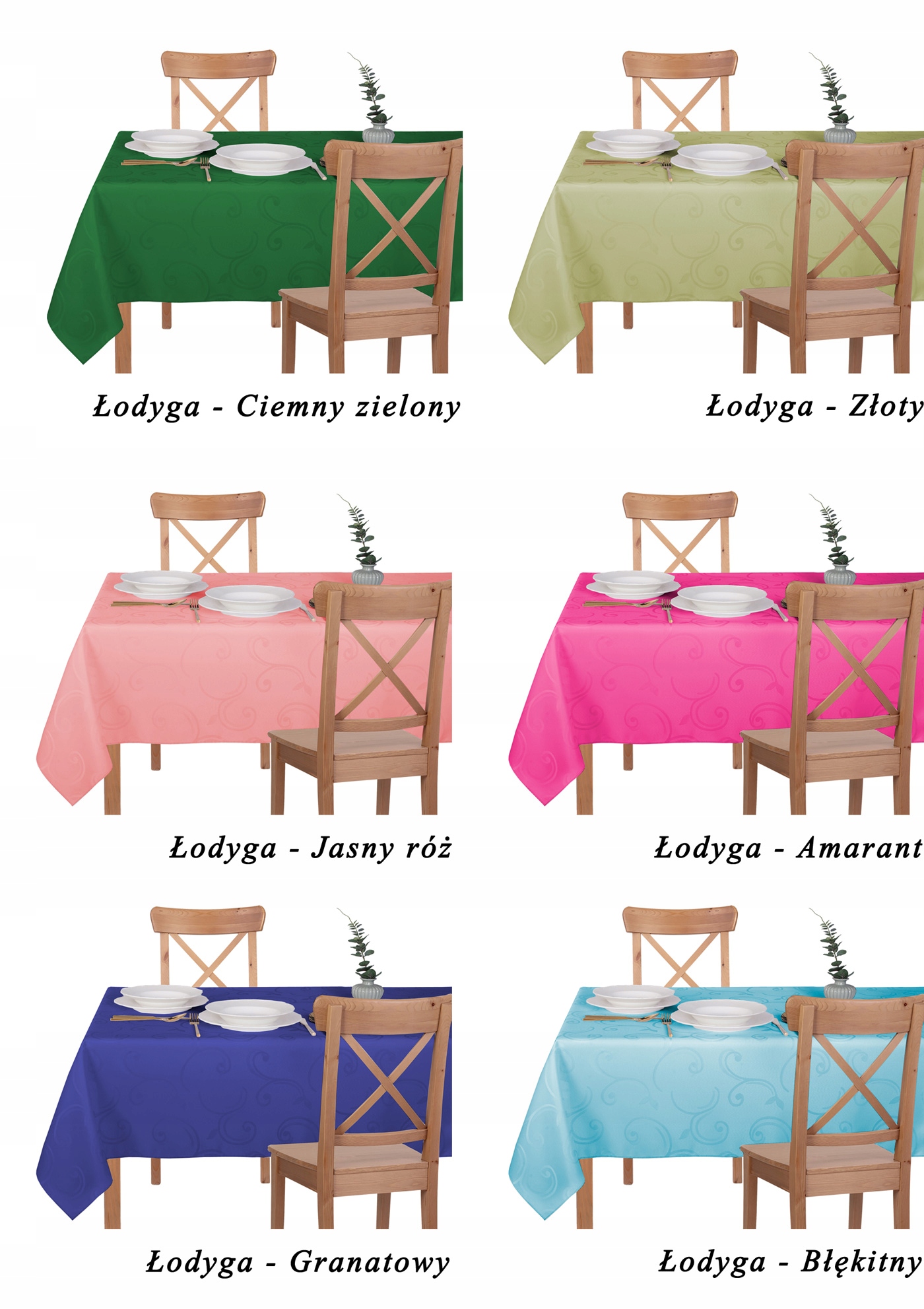 OBRUS PLAMOODPORNY - 140X300 - ŻAKARD BIAŁY GRUBY Szerokość produktu 140 cm