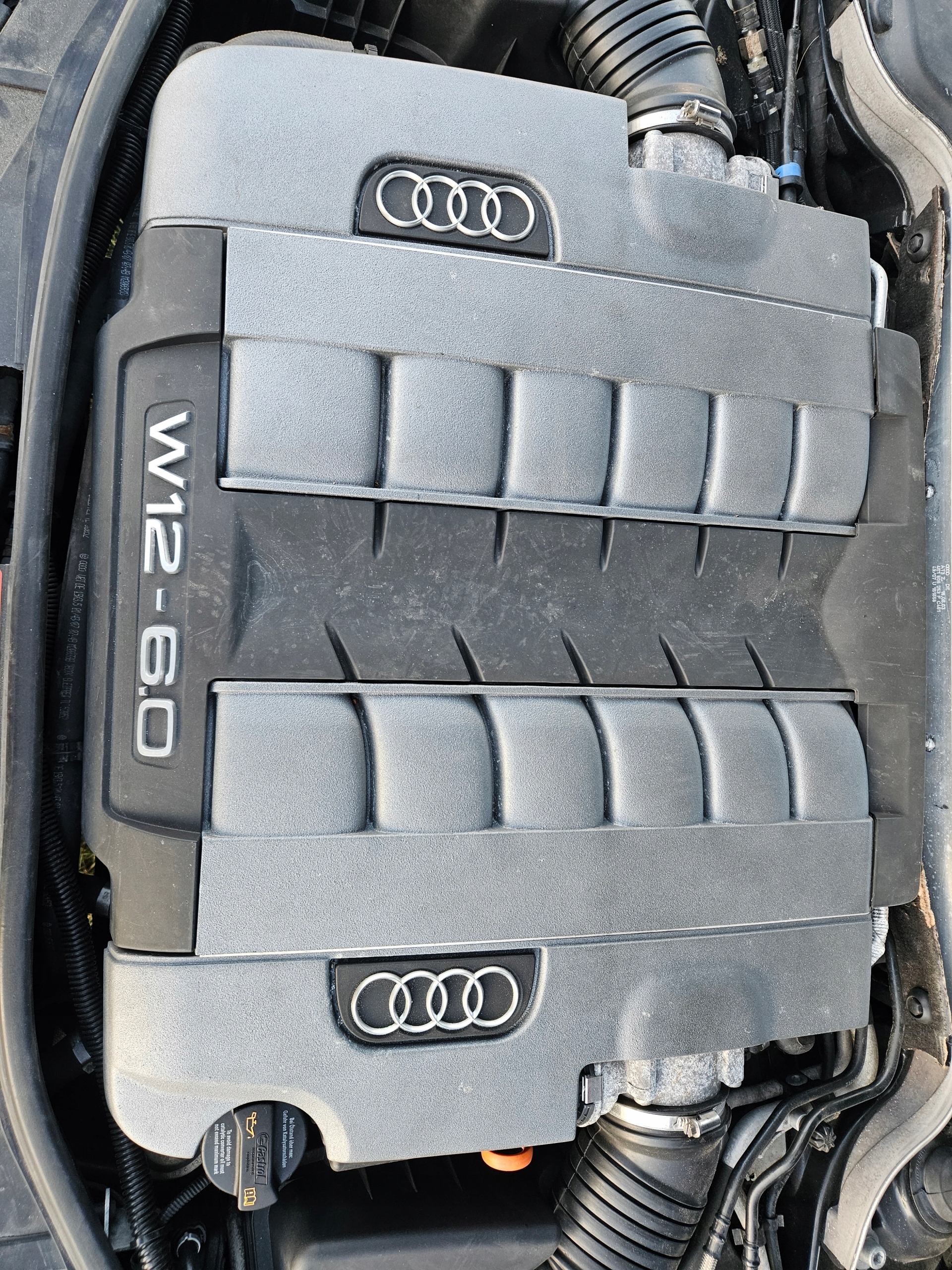 ДВИГАТЕЛЬ AUDI A8 D3 W12 6.0 BHT ИСПРАВНЫЙ ГАРАНТИЯ 165 тысячи л.с !!