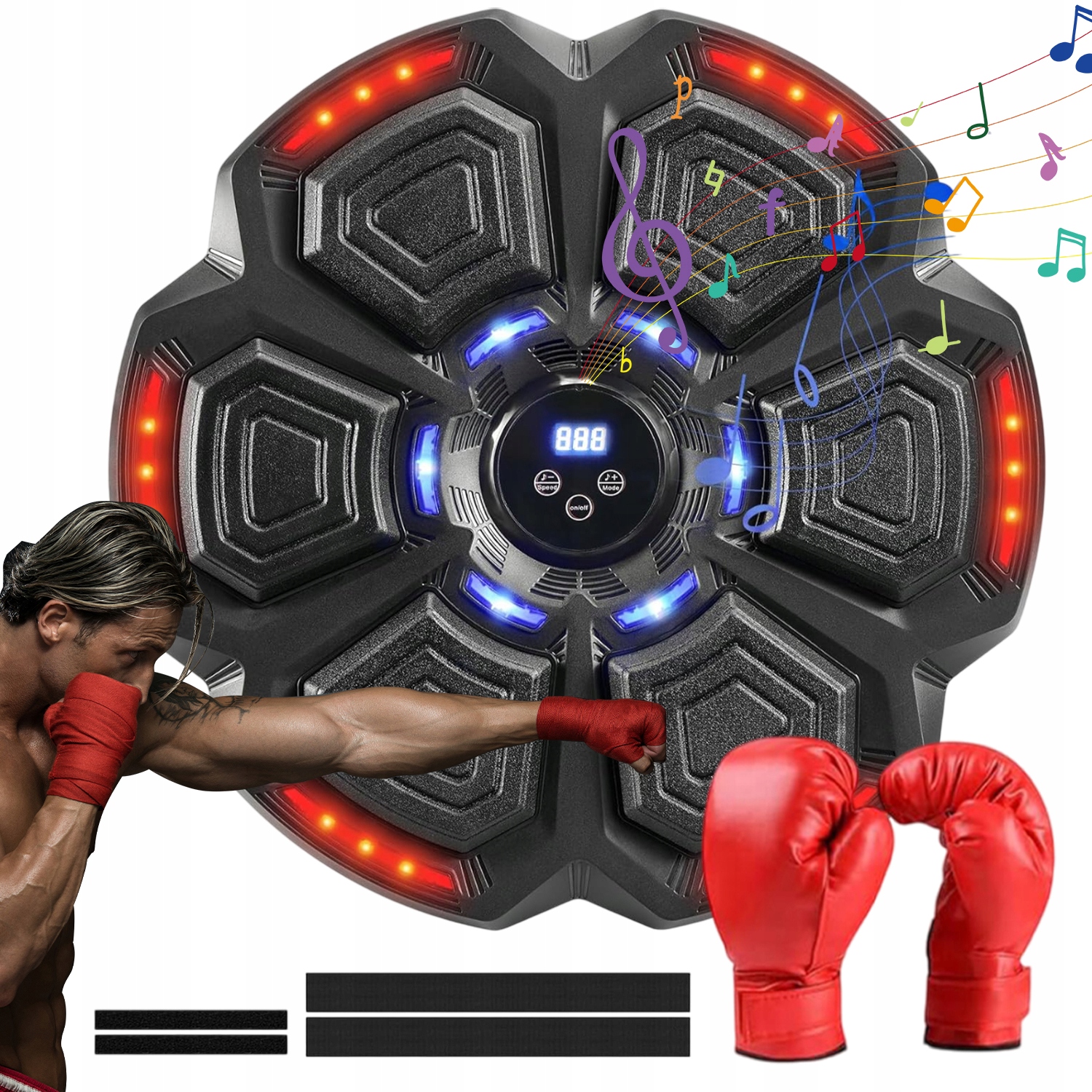 Boxovací Trenažér Digitální Hudební Tabule Bluetooth Boxovací Tréninková Deska