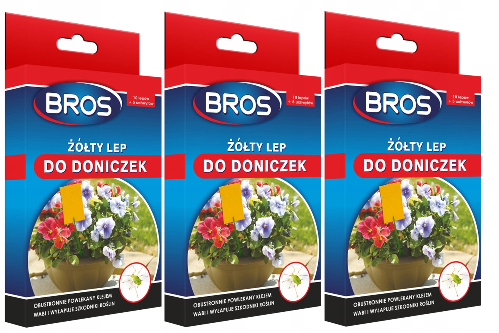 

Żółty lep do doniczek na ziemiórki Bros 30szt