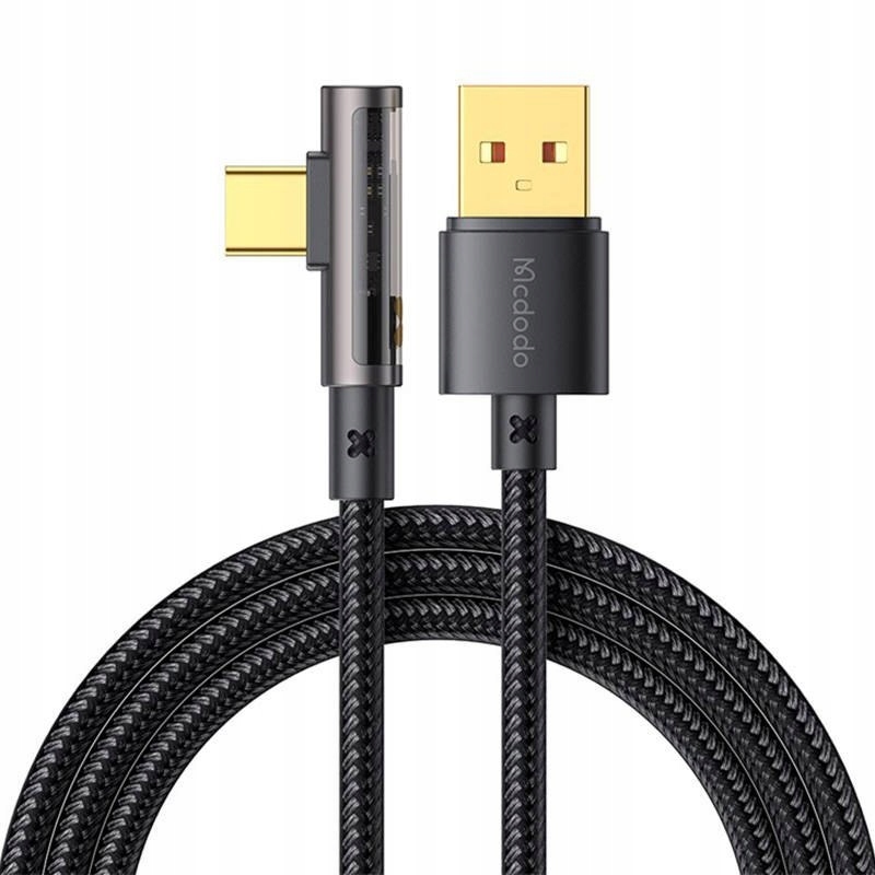 

Mcdodo Kabel Kątowy Usb-a do Usb-c 6A 1.8m 100W