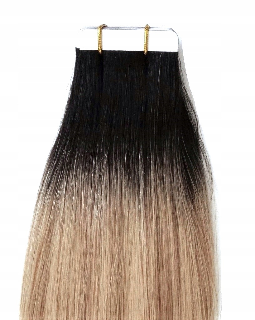 Tape On Włosy Naturalne Kanapki 38cm 20szt Ombre