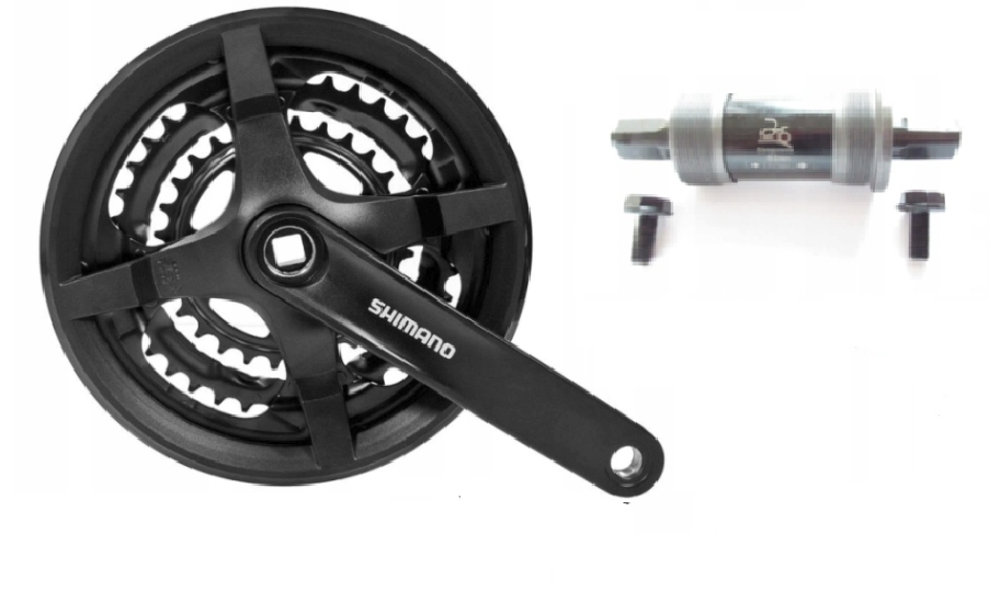 Zestaw korba Shimano FC-TY301 48-38-28 suport