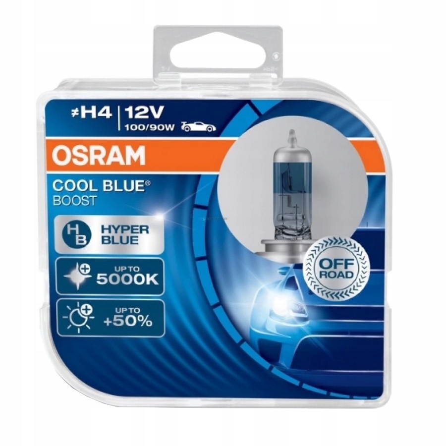 

Osram H4 5500K Cool Blue Boost Xenon Led Look