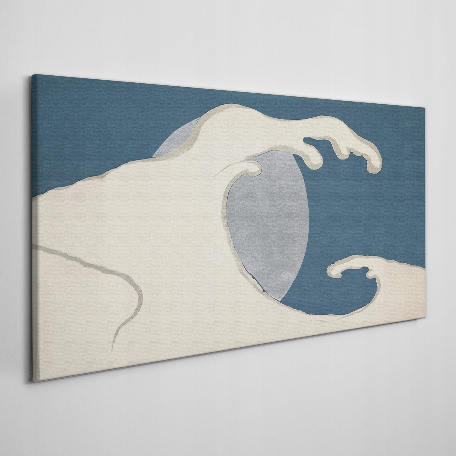 

Obraz na płótnie Noc księżyc morze fale 120x60 cm