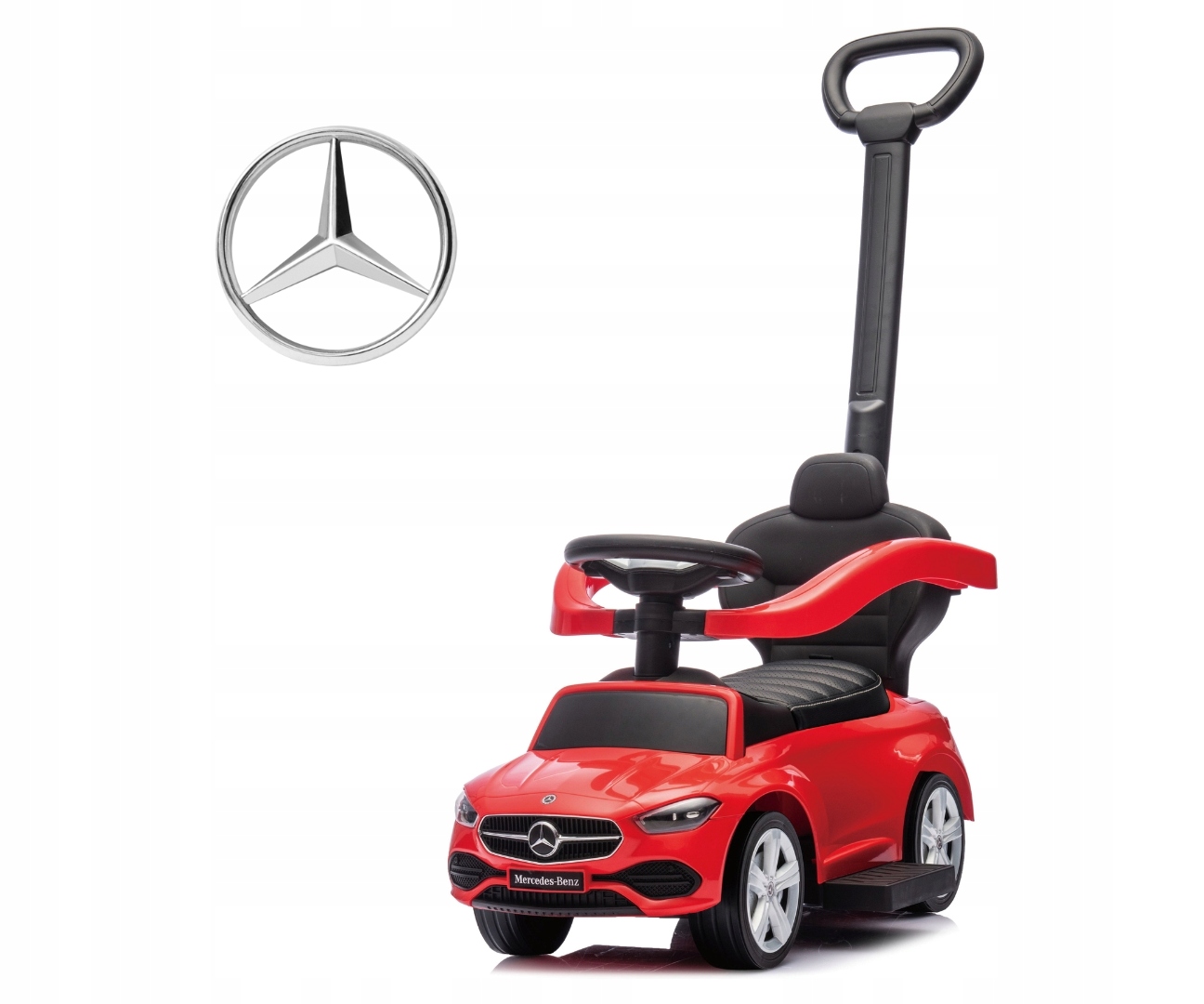 Milly Mally 6108 Pojazd z rączką Mercedes C-Class Deluxe Red