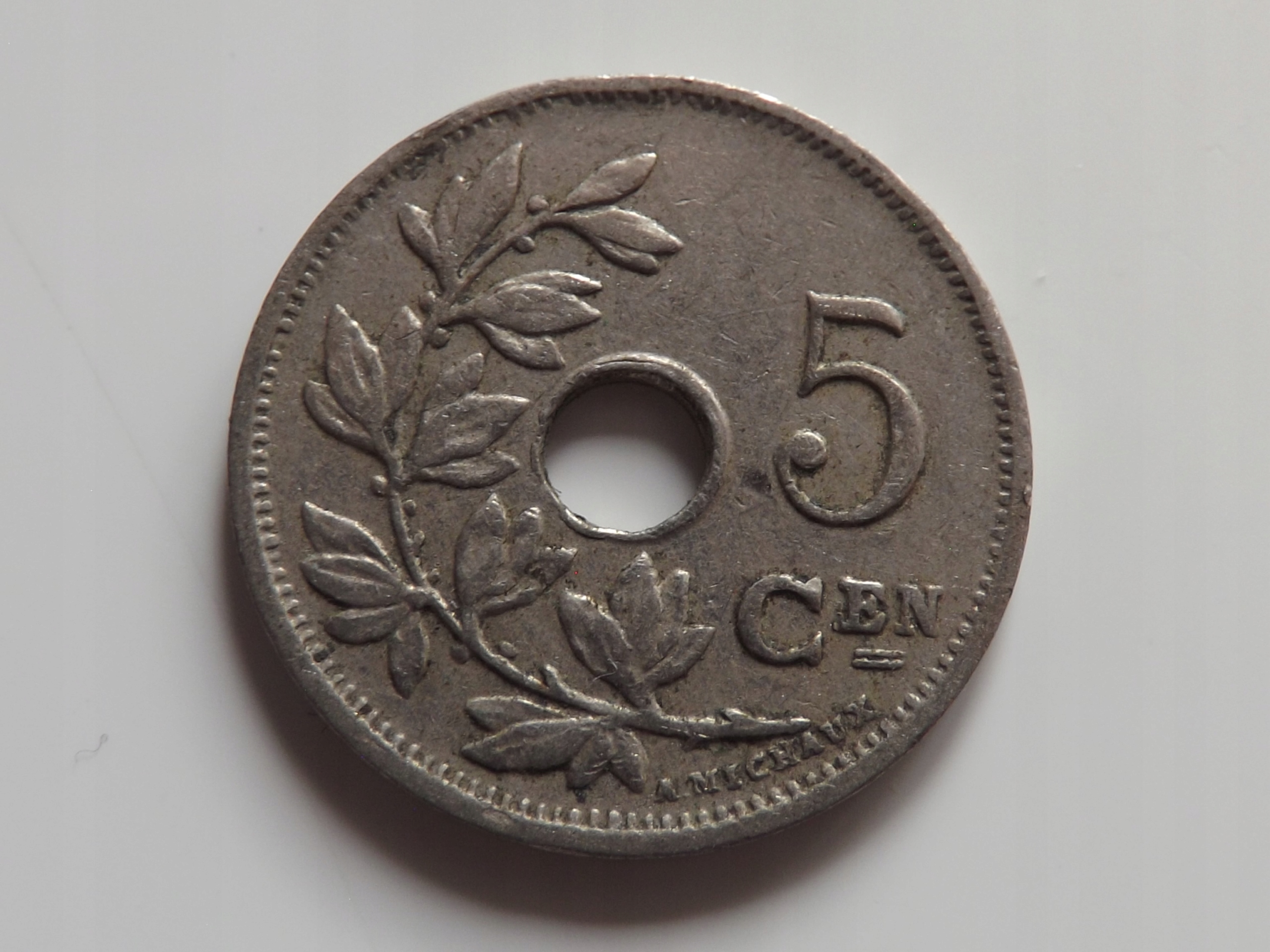 Belgia 5 Centymów 1924 Albert I st. 3+