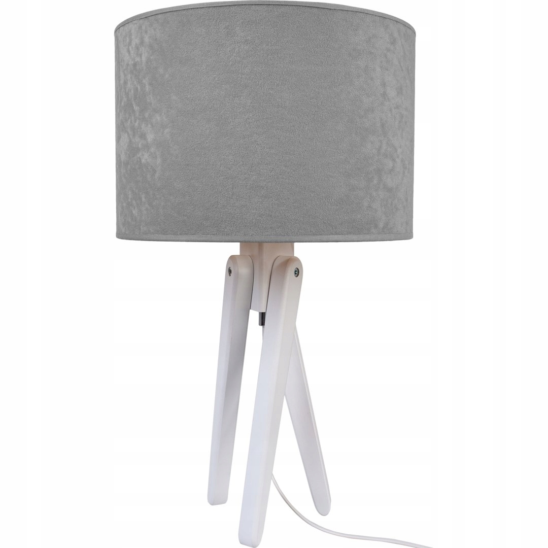Stolová lampa Trivet biela, šedá