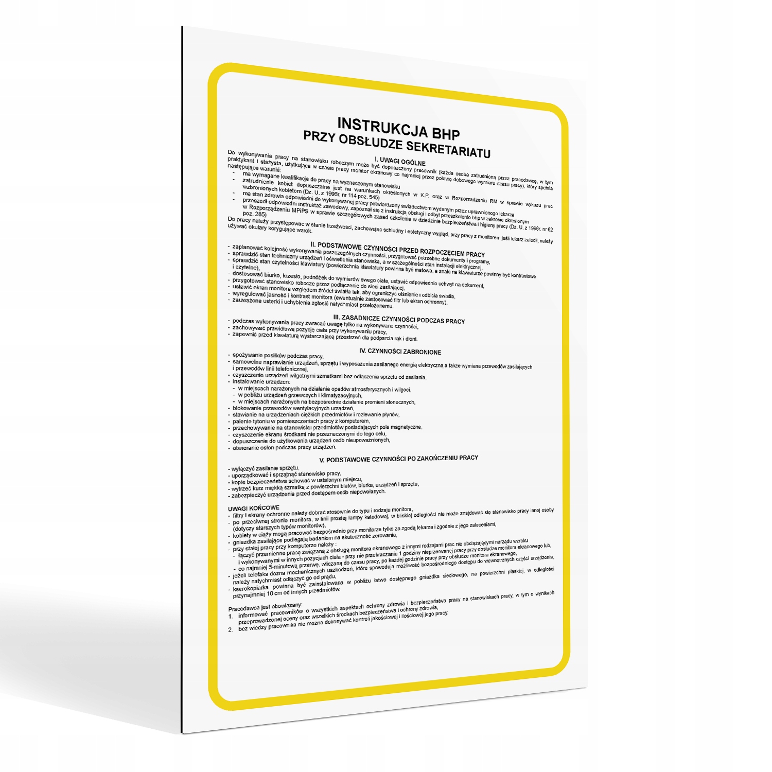 

Instrukcja Bhp Przy Obsłudze Sekretariatu