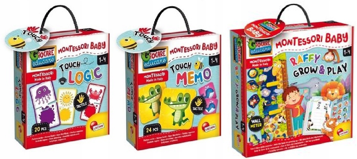 Lisciani Montessori Baby Touch Logic Pakiet x3