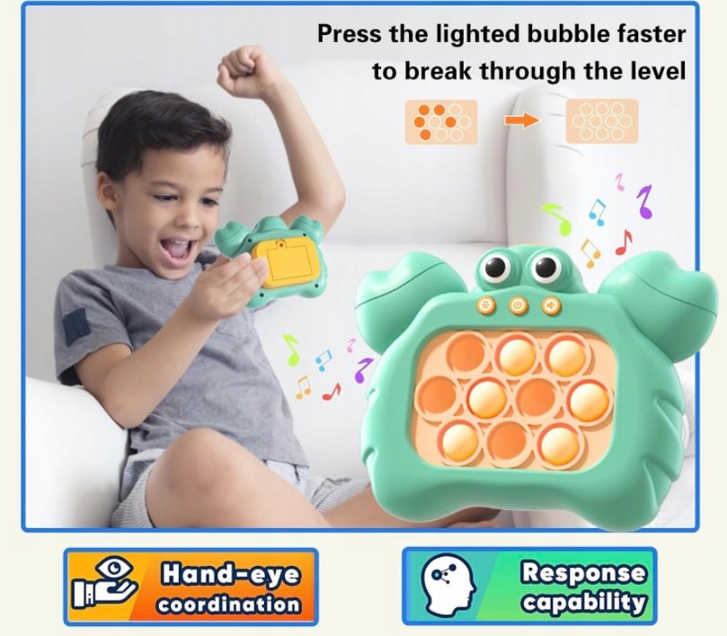 GRA POP IT ANTYSTRESOWA ZRĘCZNOŚCIOWA ZABAWKA ELEKTRONICZNA DLA DZIECI KRAB Producent DoModa