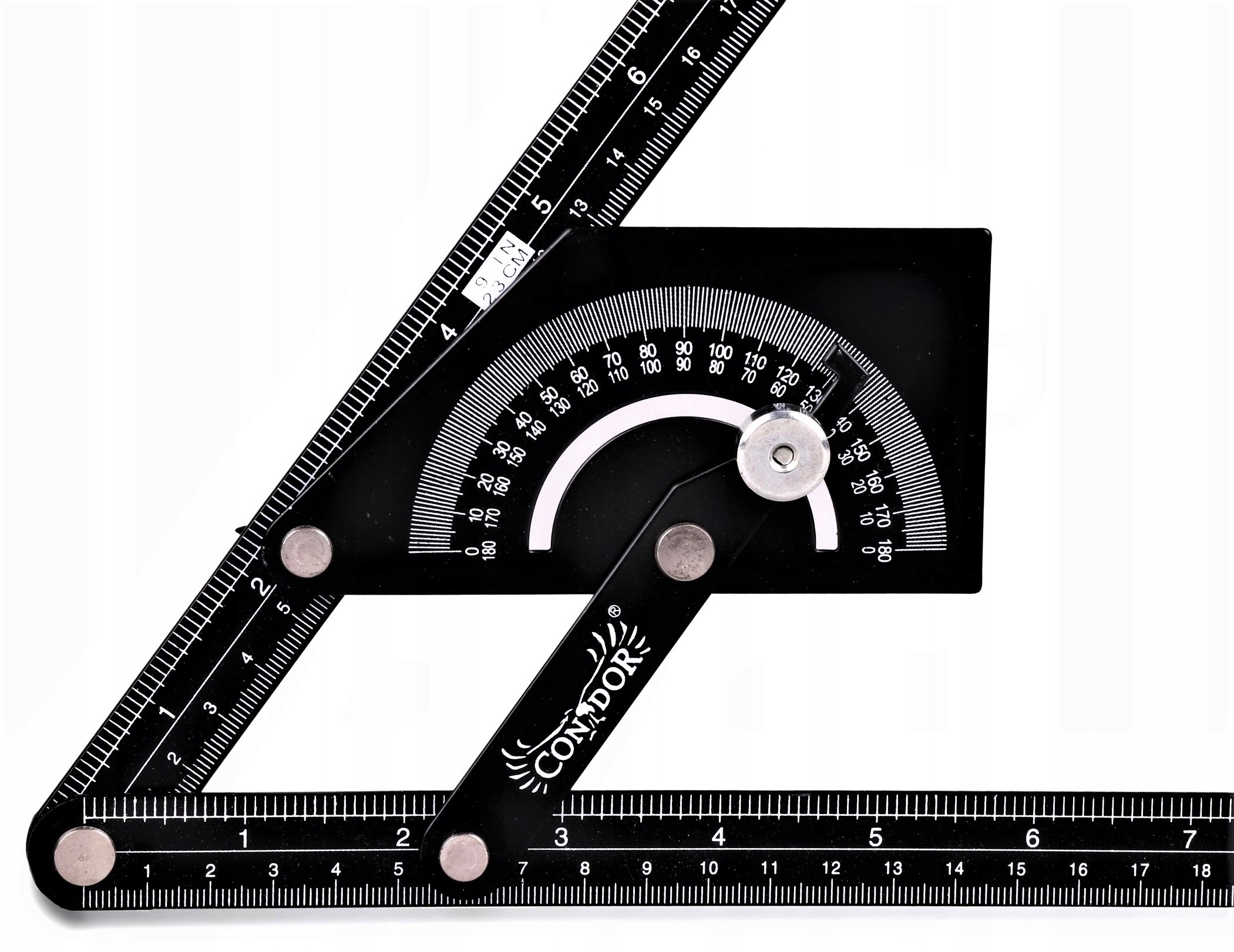 

Kątownik nastawny kątomierz 180° 230 x 500mm