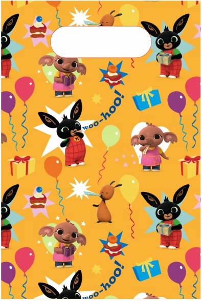 

Torebki Prezentowe Królik Bing Urodziny Party 8szt