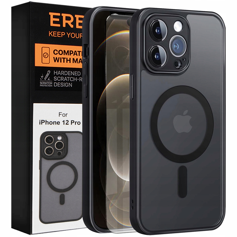 Etui Do Iphone 12 Pro Case Do Magsafe Obudowa Matowe Pokrowiec Szkło