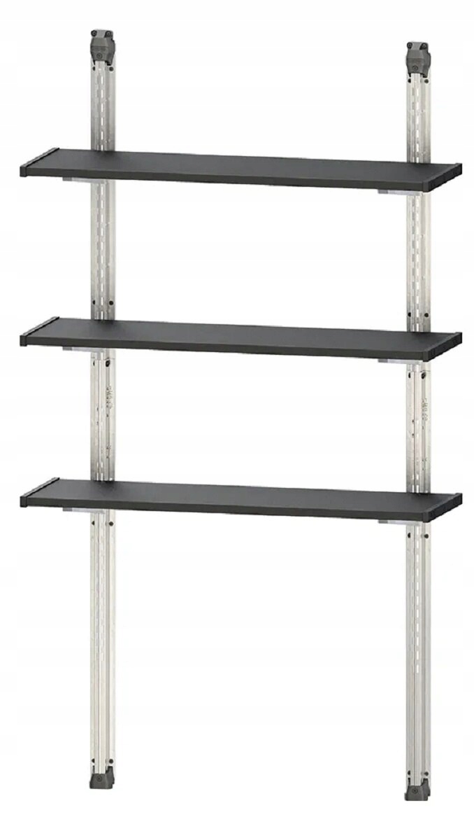 Skladový regál kovový Keter 97 x 97 x 30 cm max 90 kg na policu