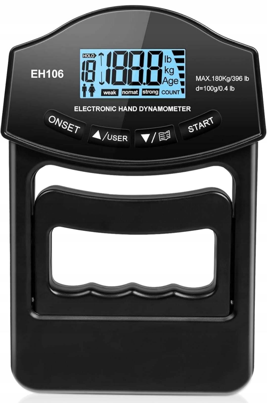Elektroniczny Miernik Siły Chwytu Inteligentny Cyfrowy Led Grip Tester