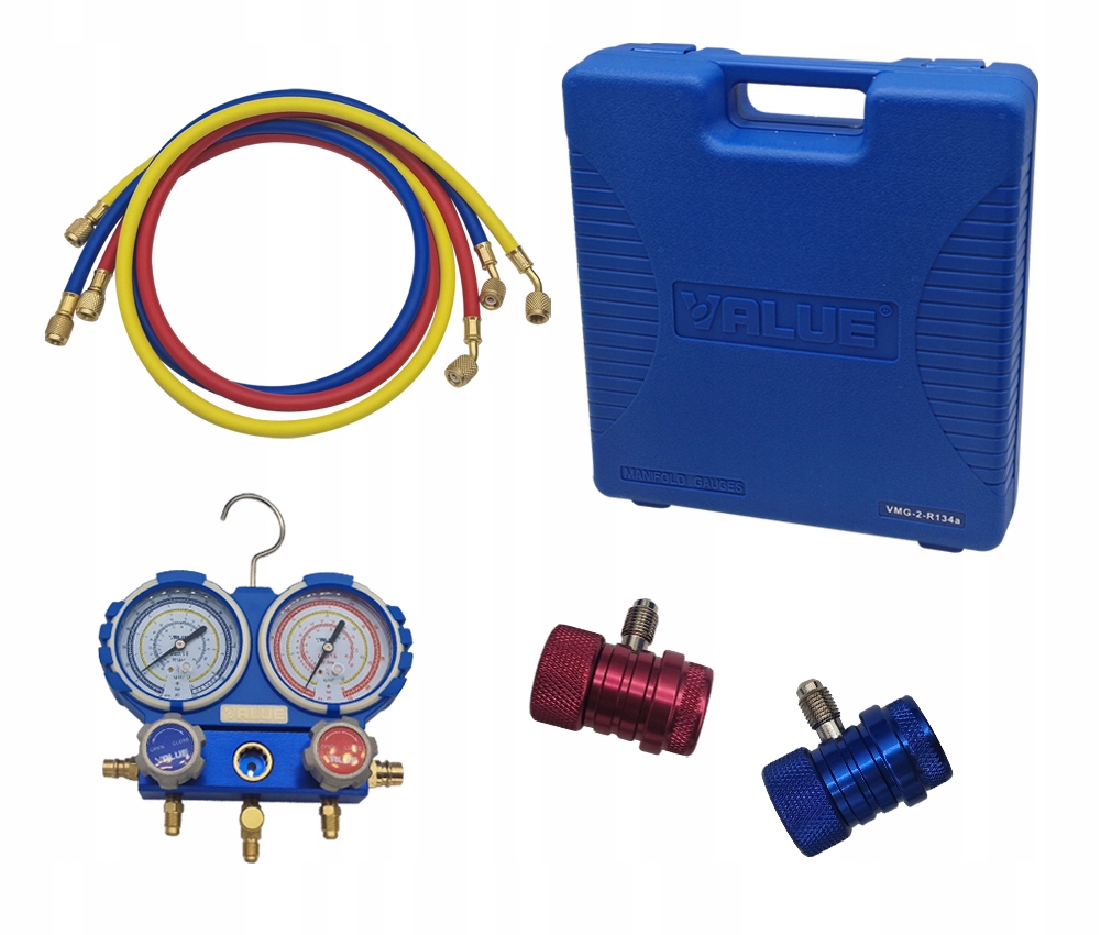 Sada manometerov Value VMG-2-R134a rýchlospojky Wc Nc