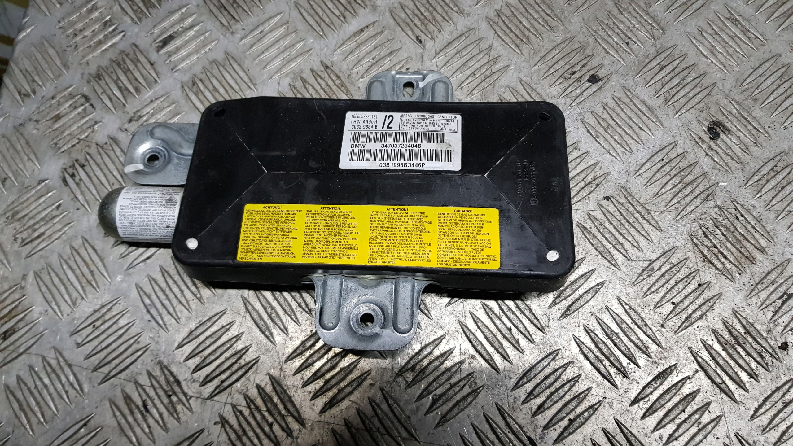 BMW E53 X5 airbag airbag door right front