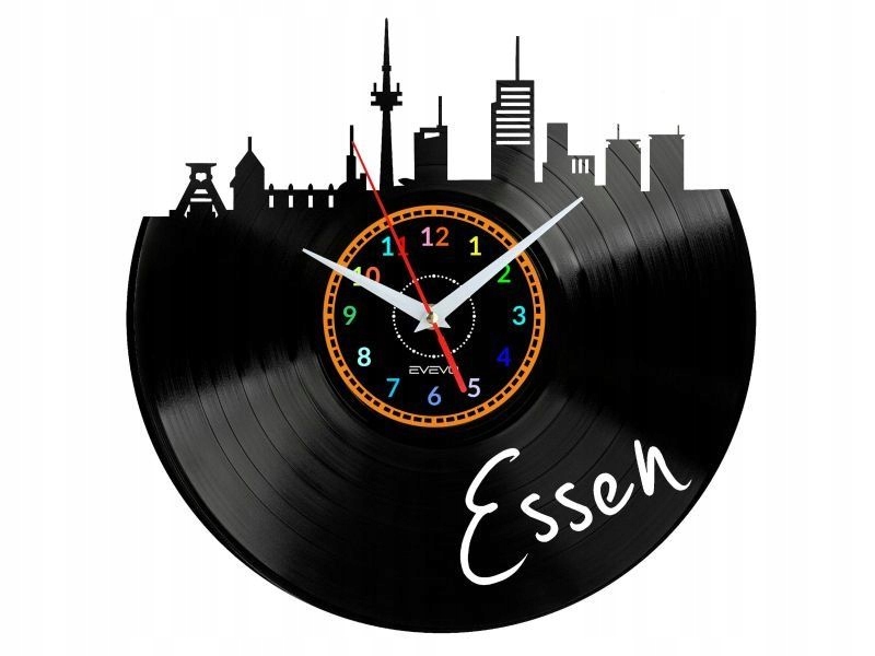 Essen Dárek Originální dekorace do domu Hodiny z vinylové desky