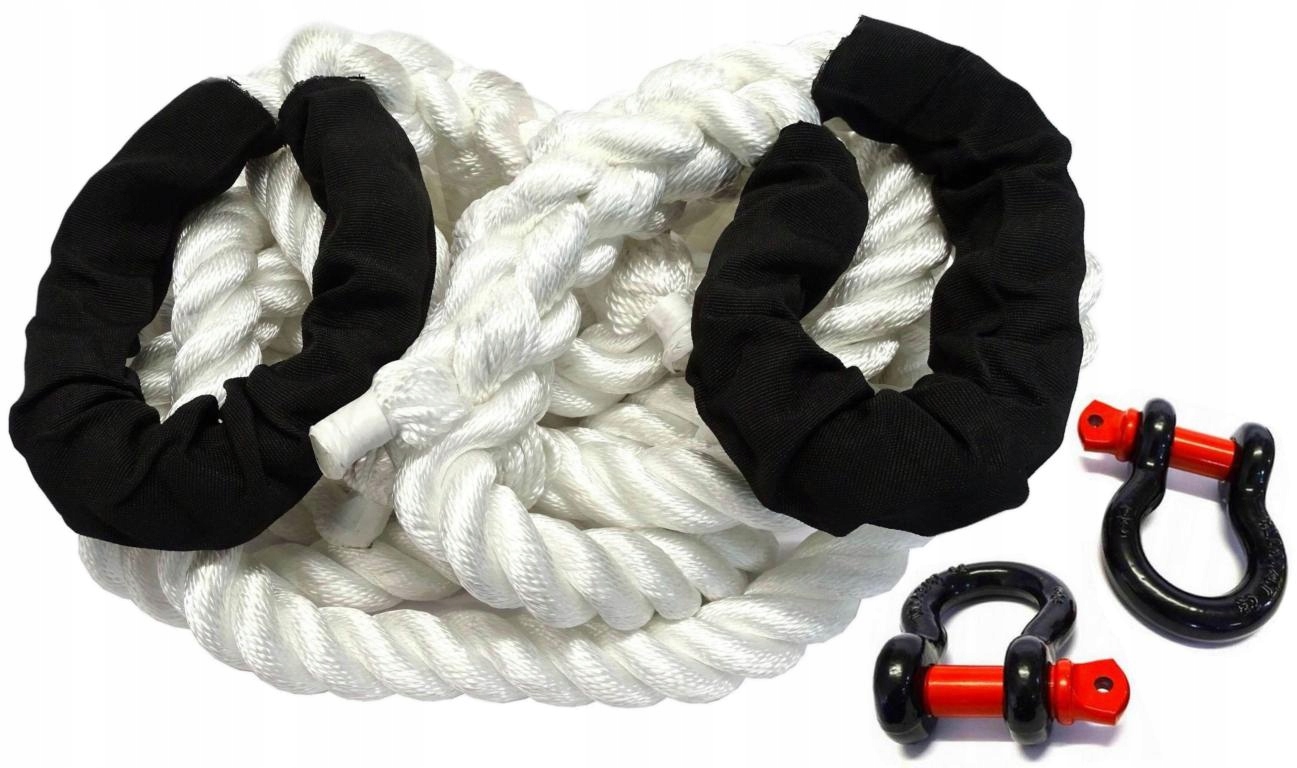 Kinetické Lano Kinetyk 4X4 32mmx8m 22T 2 Šekle
