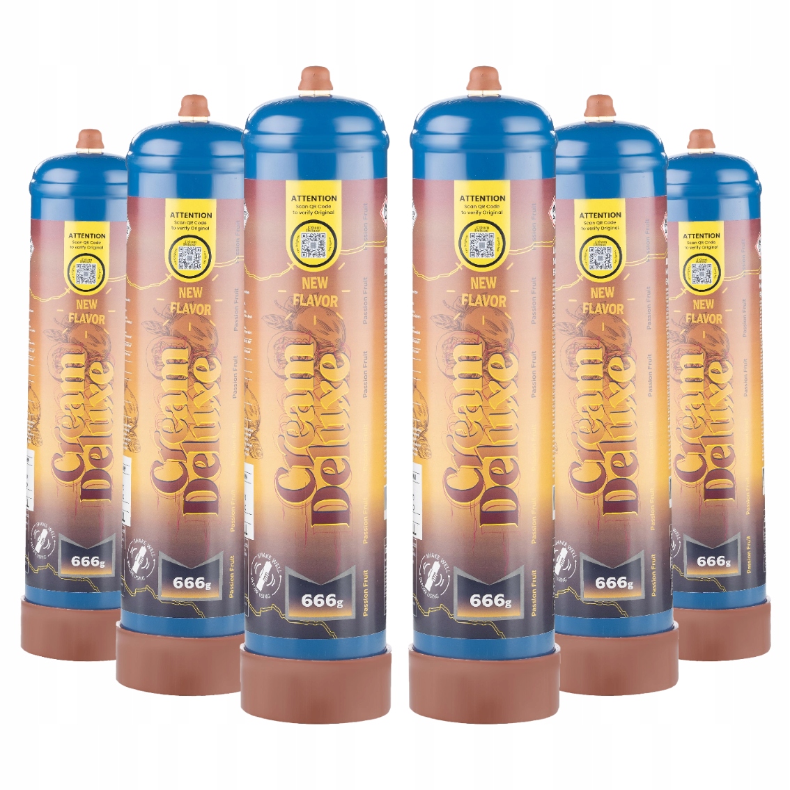 Cream Deluxe Marakuja N2O 666g Sixpack