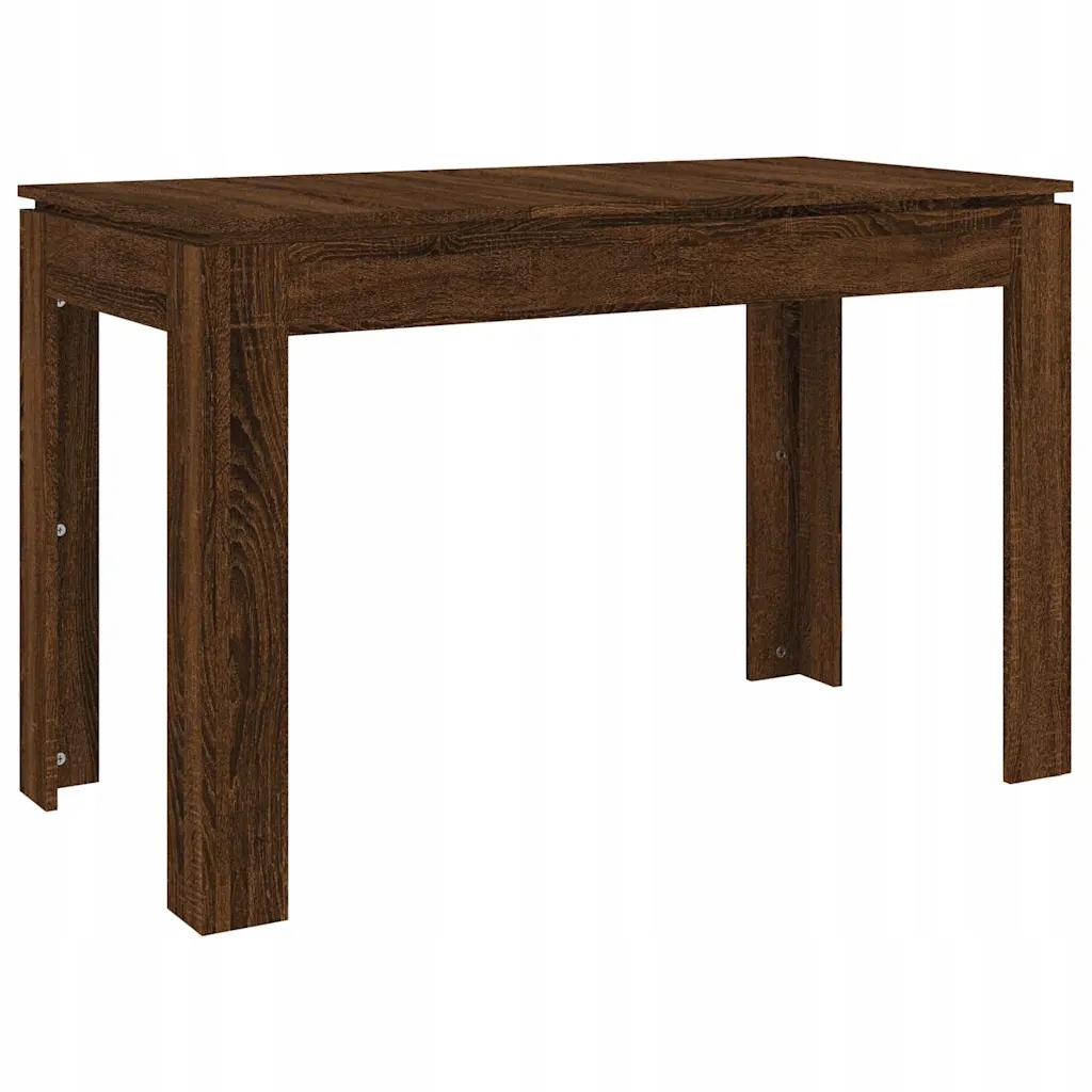 Jídelní stůl z dřevěného materiálu Hnědý dub 120x60x76 cm