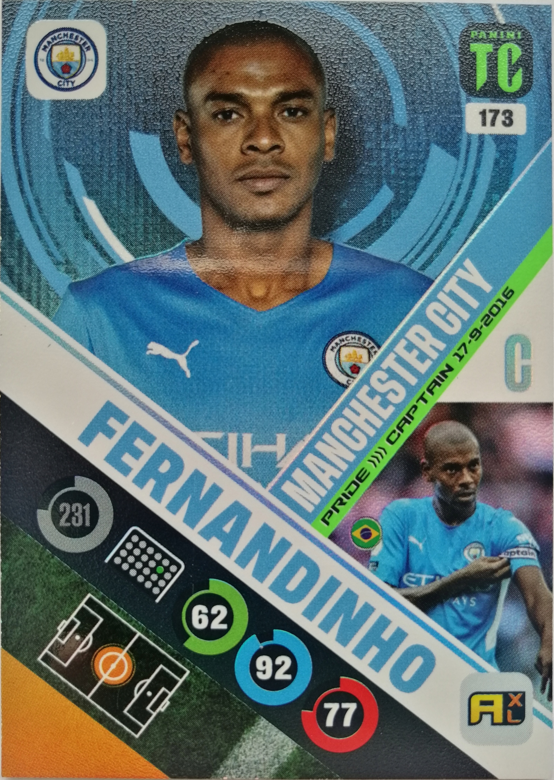 Panini Top Class Pride Captain 173 Fernandinho MC