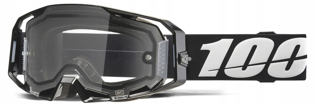 Okuliare Na Crossa 100 % Armatic Enduro Dual Pane Blk Mirror Clear 50070-10001