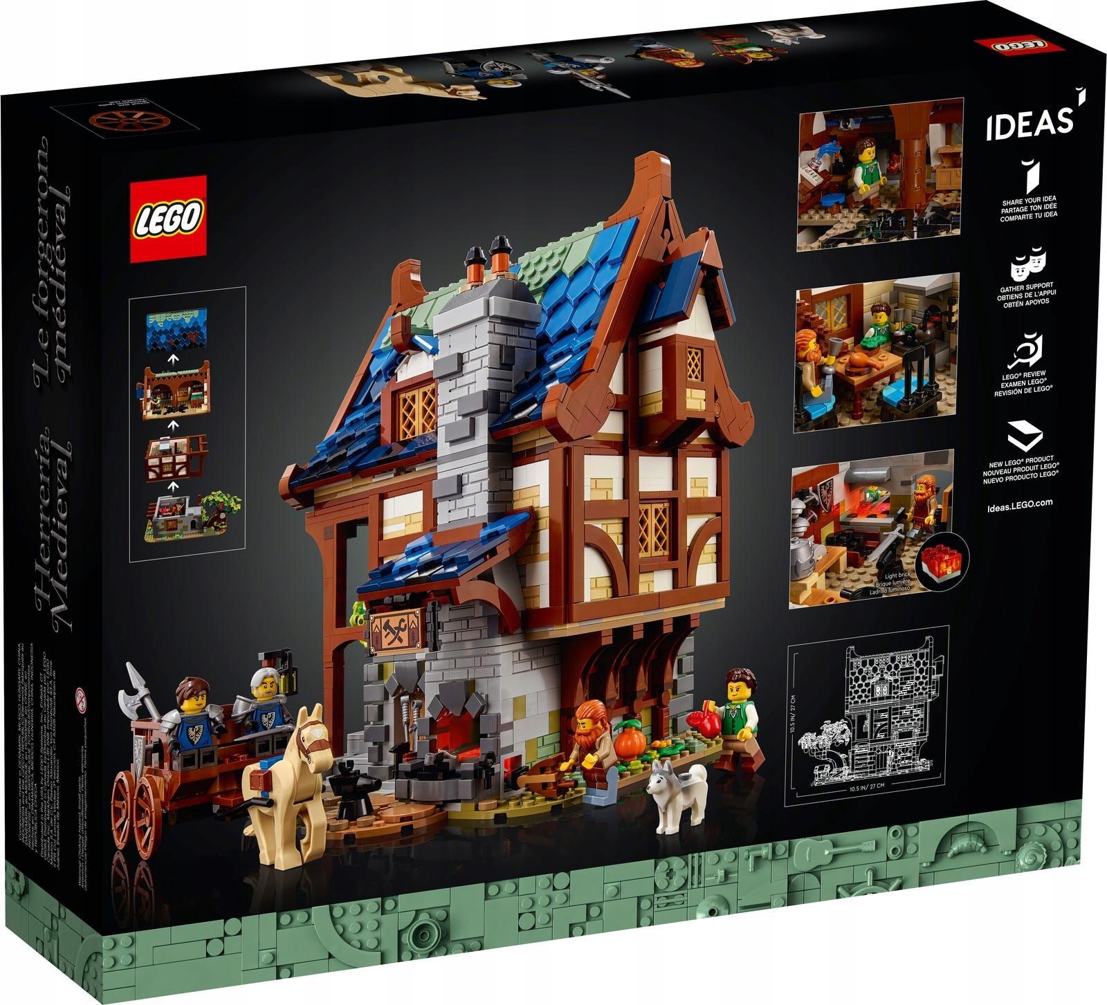 1 LEGO 21325 IDEAS ŚREDNIOWIECZNA KUŹNIA Marka LEGO
