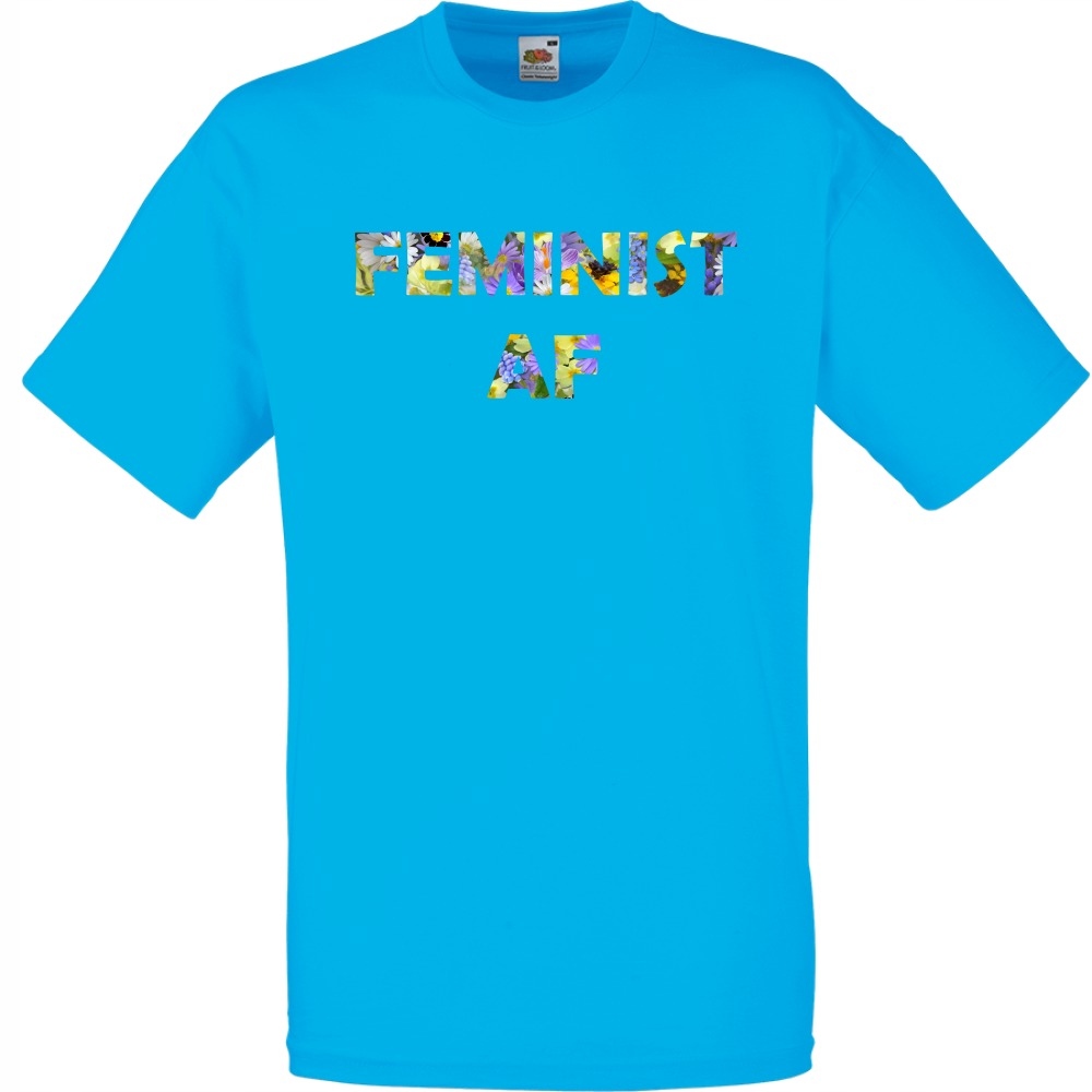 

Koszulka feminist af feministka XXL lazurowa