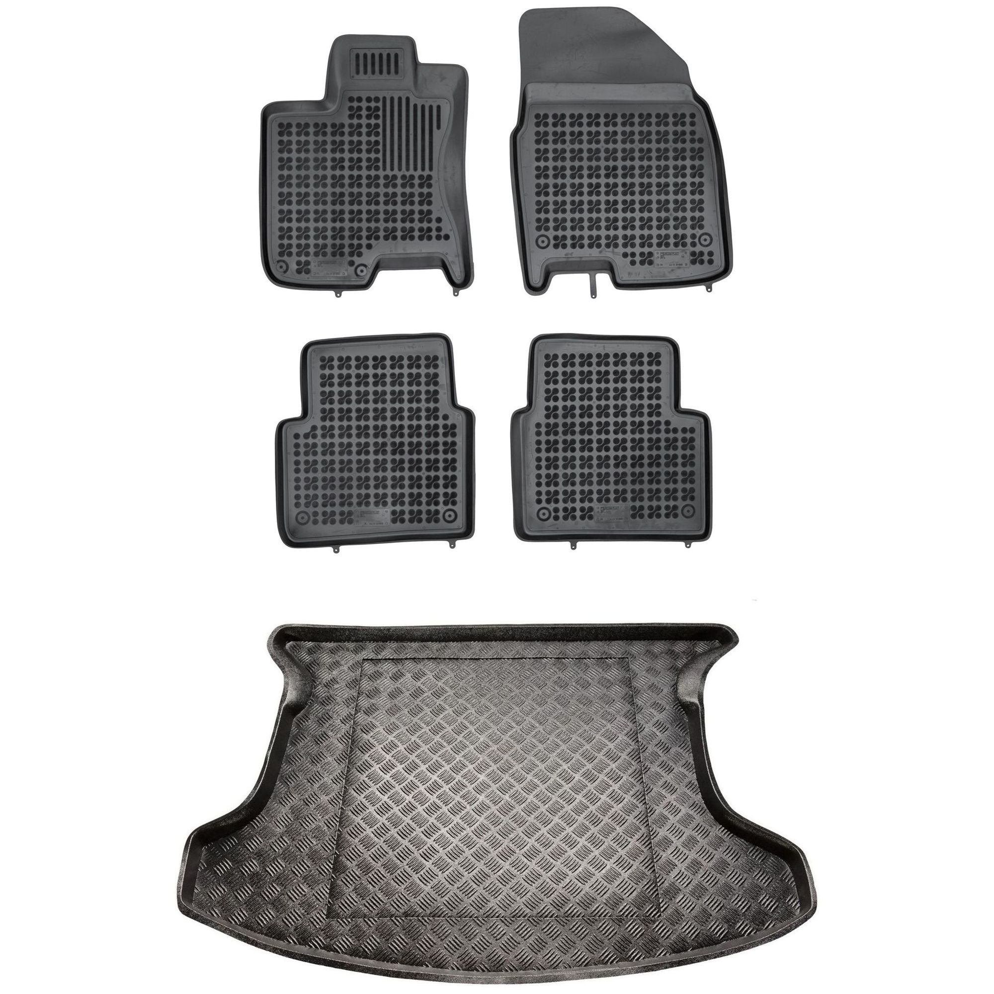 Sada kobercov a rohoží pre Nissan Qashqai+2 I 2008-2013 7 osôb (zložená 3 ks)