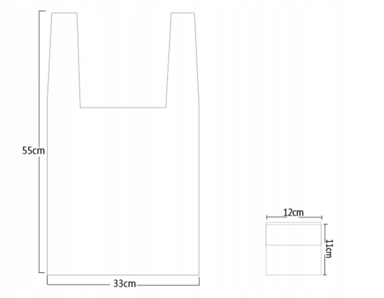 Składany WOREK na zakupy Żółty torebka EKO Torba Marka bez marki