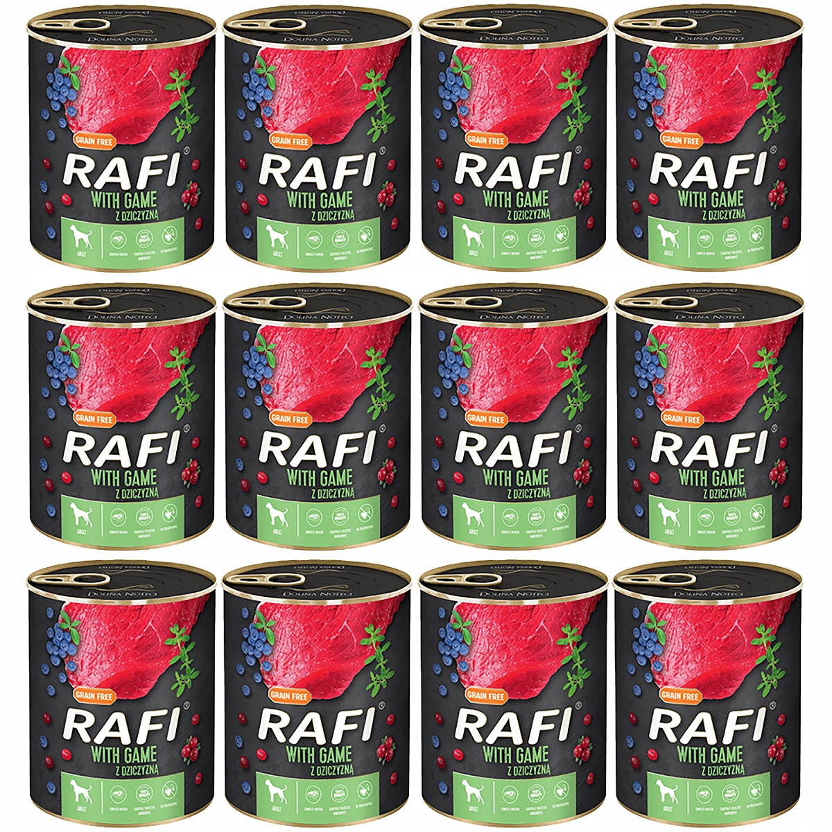 Levně Krmivo pro psy Rafi zvěřina bez obilovin 800 g