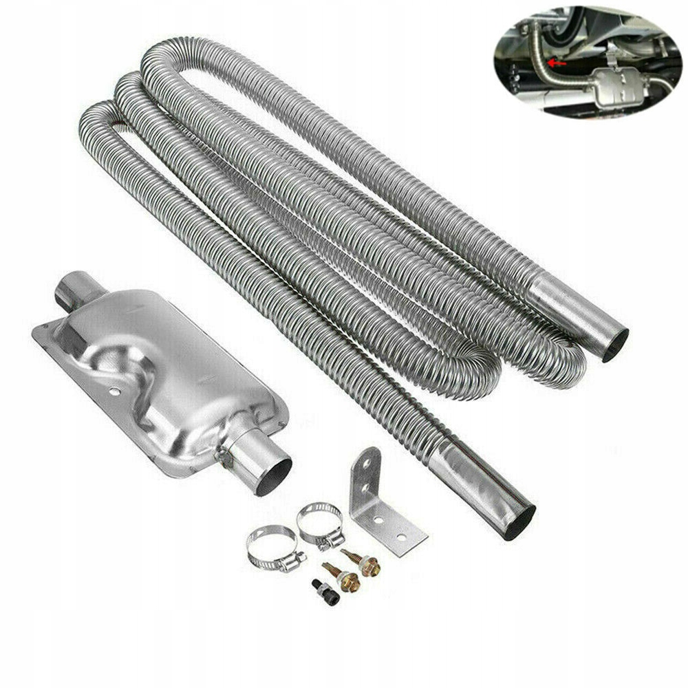 7024CR7024 - Нержавеющая выхлопная труба 300 см выхлопная труба и глушитель 2в1 новый