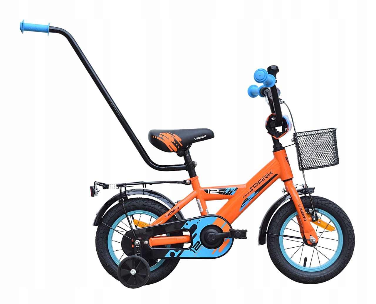 Rowerek Dziecięcy 12 Cali Miravo Rower Dla Chłopca Koszyk Prowadnik
