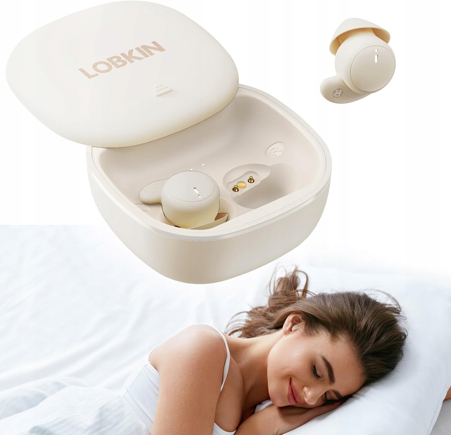 Słuchawki Bezprzewodowe Douszne Do Spania Lobkin Sleep Buds Wireless 5.4