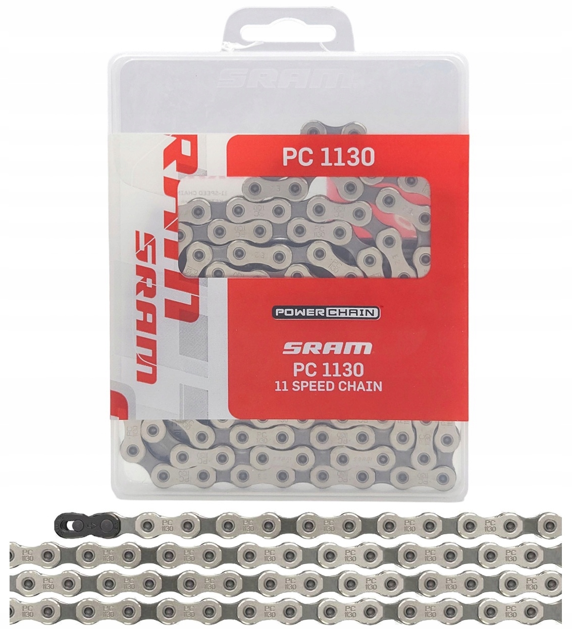 Łańcuch 11 rzędowy Sram Cn PC1130 114ogniw spinka