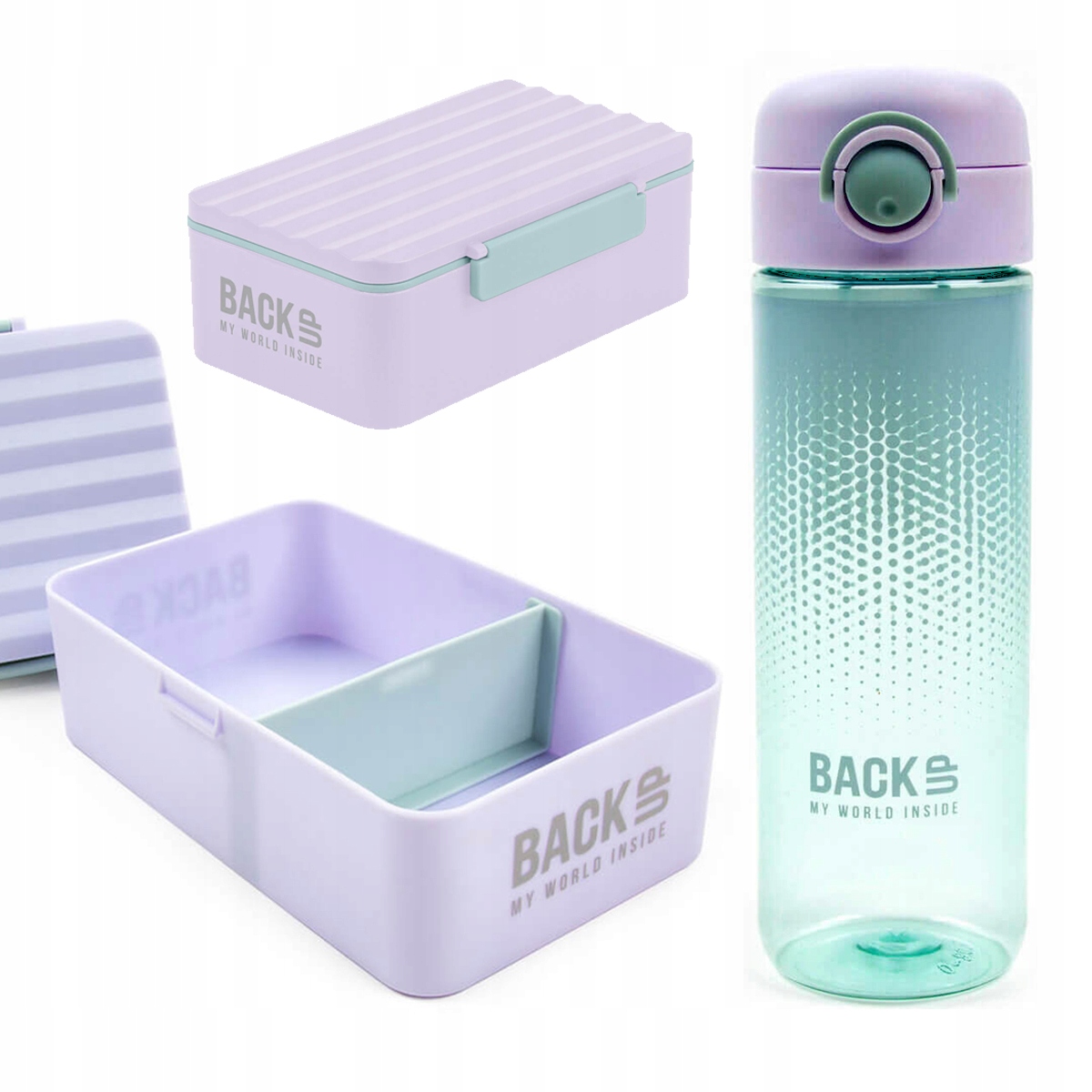 BIDON BACKUP 6 MODEL 600ML RÓŻOWO PRZEŹROCZYSTY C36