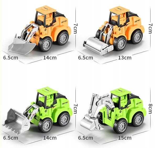 AUTKO TRAKTOR KOPARKA BUDOWA NACISKANE 13 CM Rodzaj pojazdu koparka