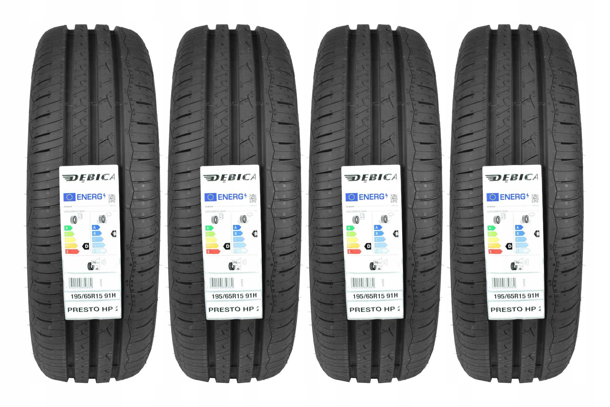 

4 Opony letnie 195/65R15 Dębica Presto HP2