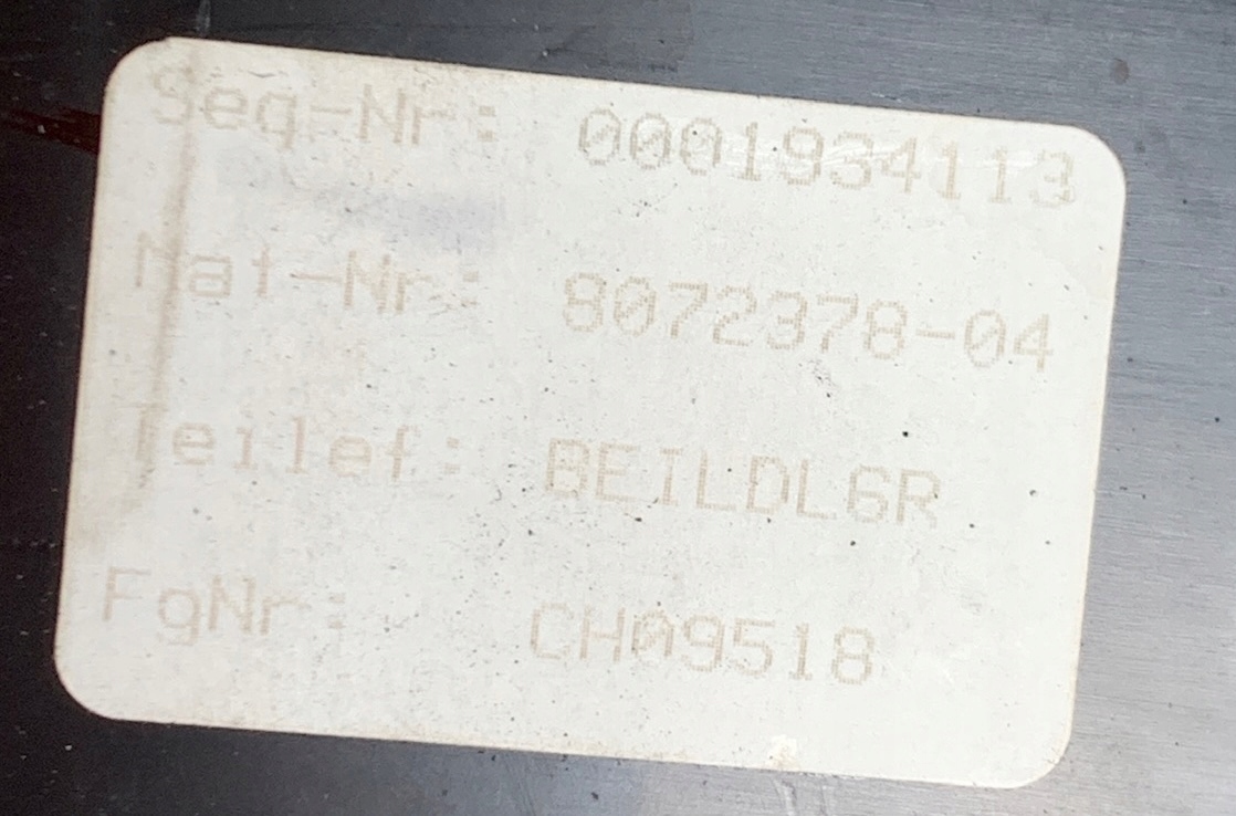 BMW 5 G30 m-packet M550i moulding threshold cap LED 8072378