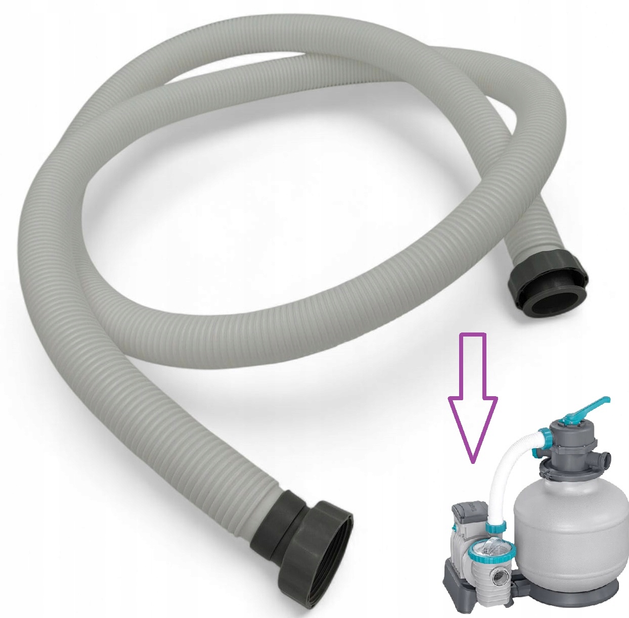 Originální Hadice Pro Bazénové Čerpadlo 300 cm 38 mm Bestway, originální Trubka