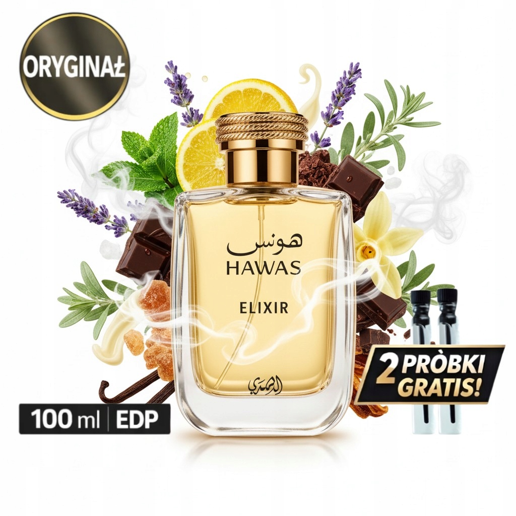 Parfém Rasasi Hawas Elixir 100 ml 2 vzorky Dárek