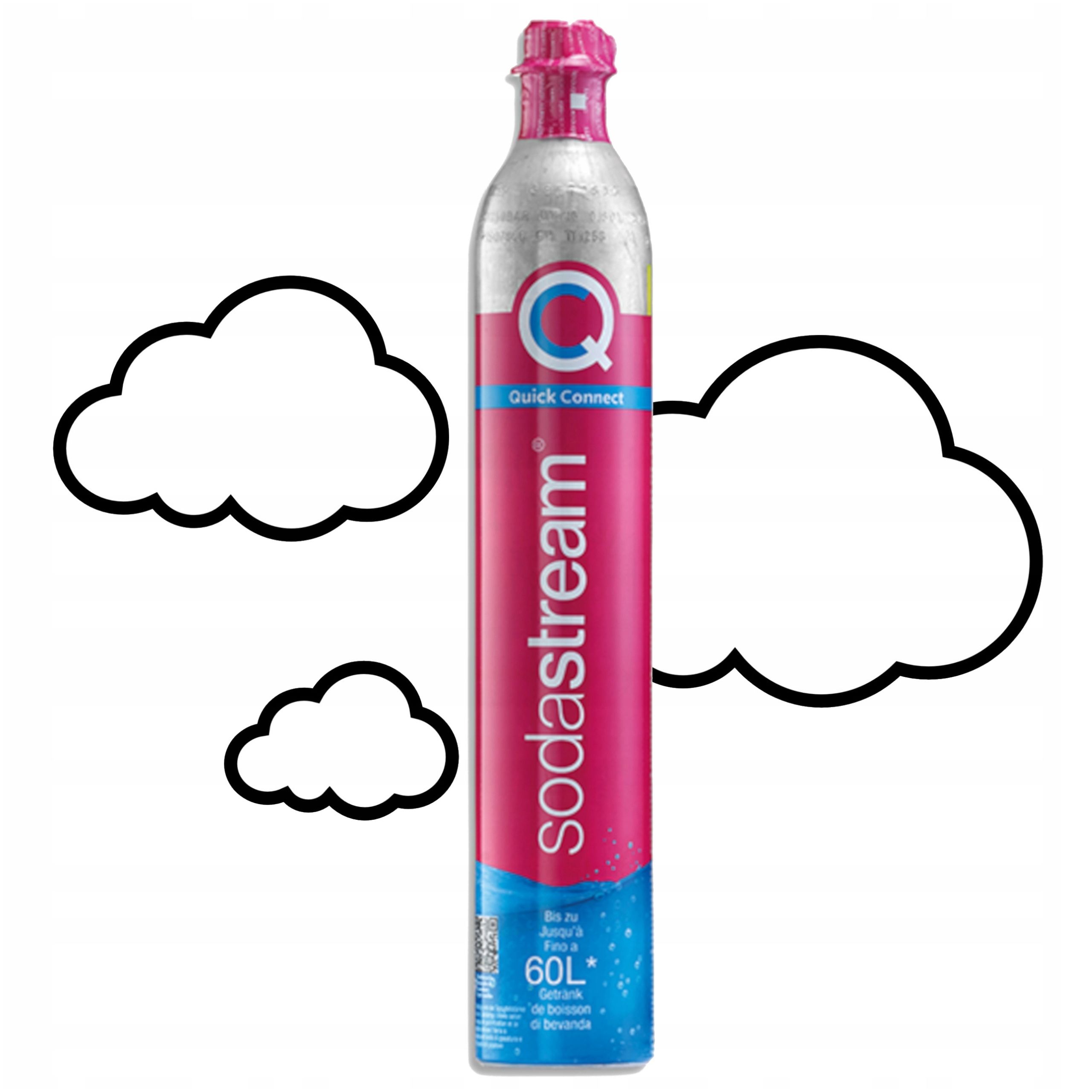 Náboj s CO2 plynem pro vodu Sodastream Quick Connect Zpětná Kauce