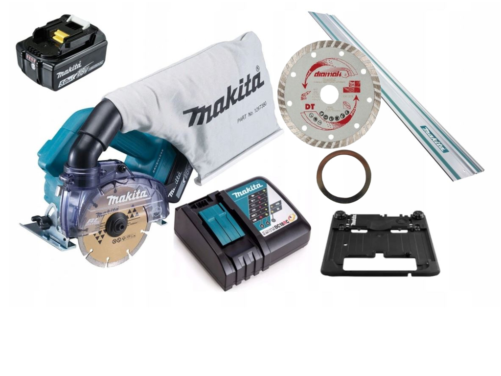 

Makita DCC500RTE Przecinarka 18V+SZYNA 1,5m+TARCZA