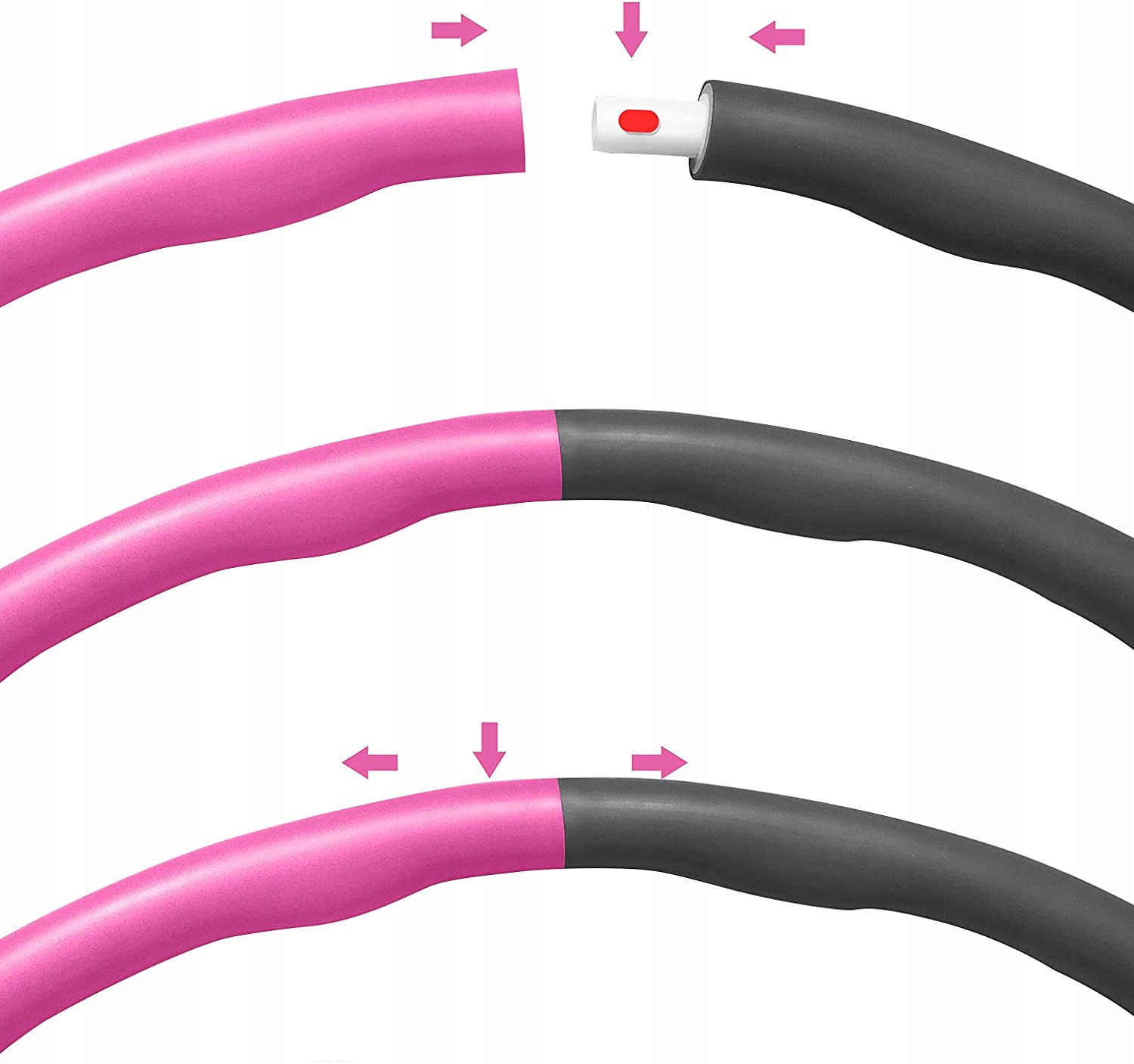 Hula hop odchudzające z wypustkami DUTISON 88 cm Marka Piiknuo