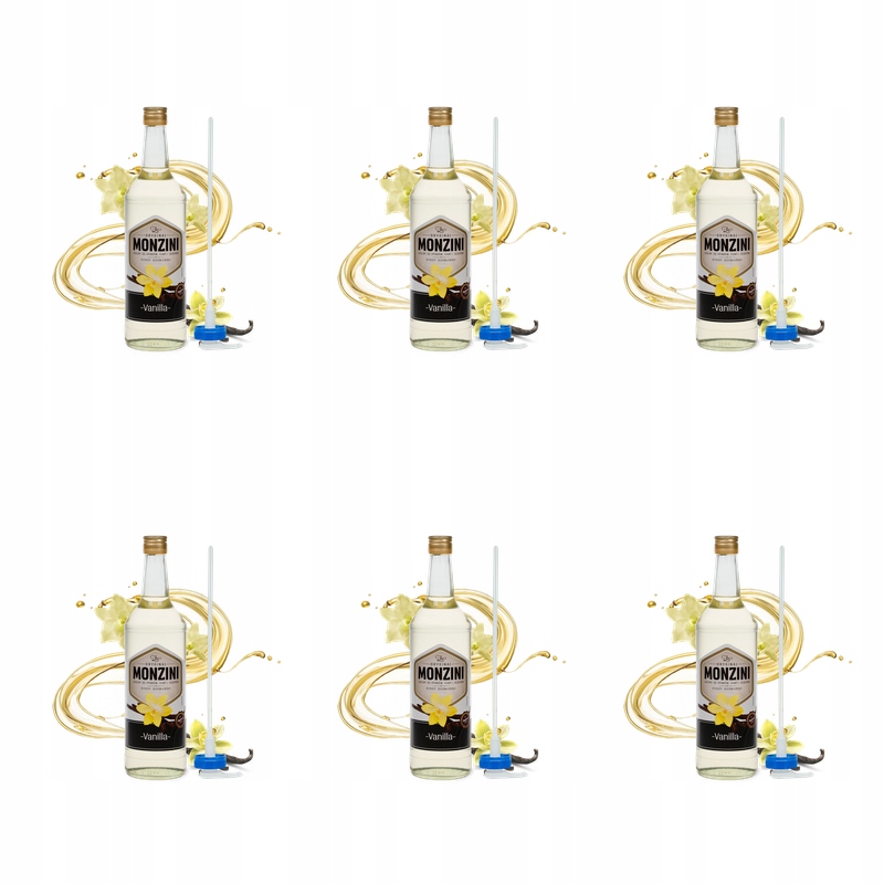 Syrop Monzini wanilia 1L z pompką X6